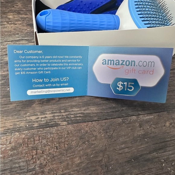 Nomoy Pet Blue and Black Dog Grooming Set with Silicone Brush and Glove - Picture 9 of 9